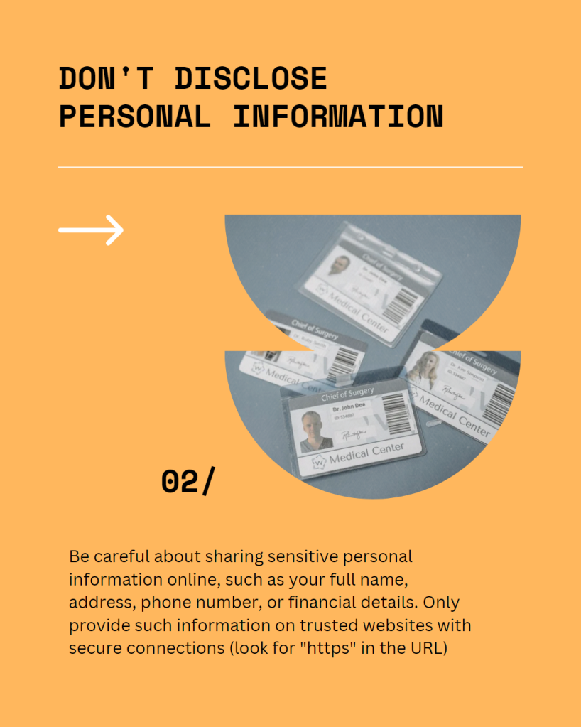 personal information disclaimer