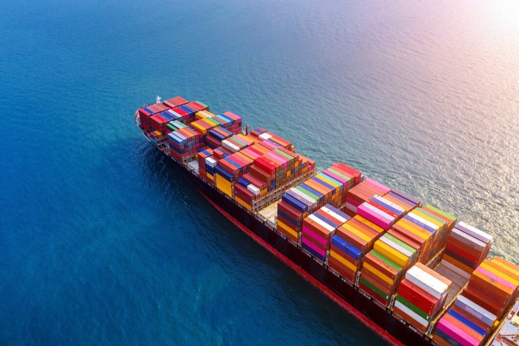 a ship container for supply chain investment